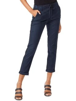 Paige Christy Womens Drawstring Cuffed Cropped Pants