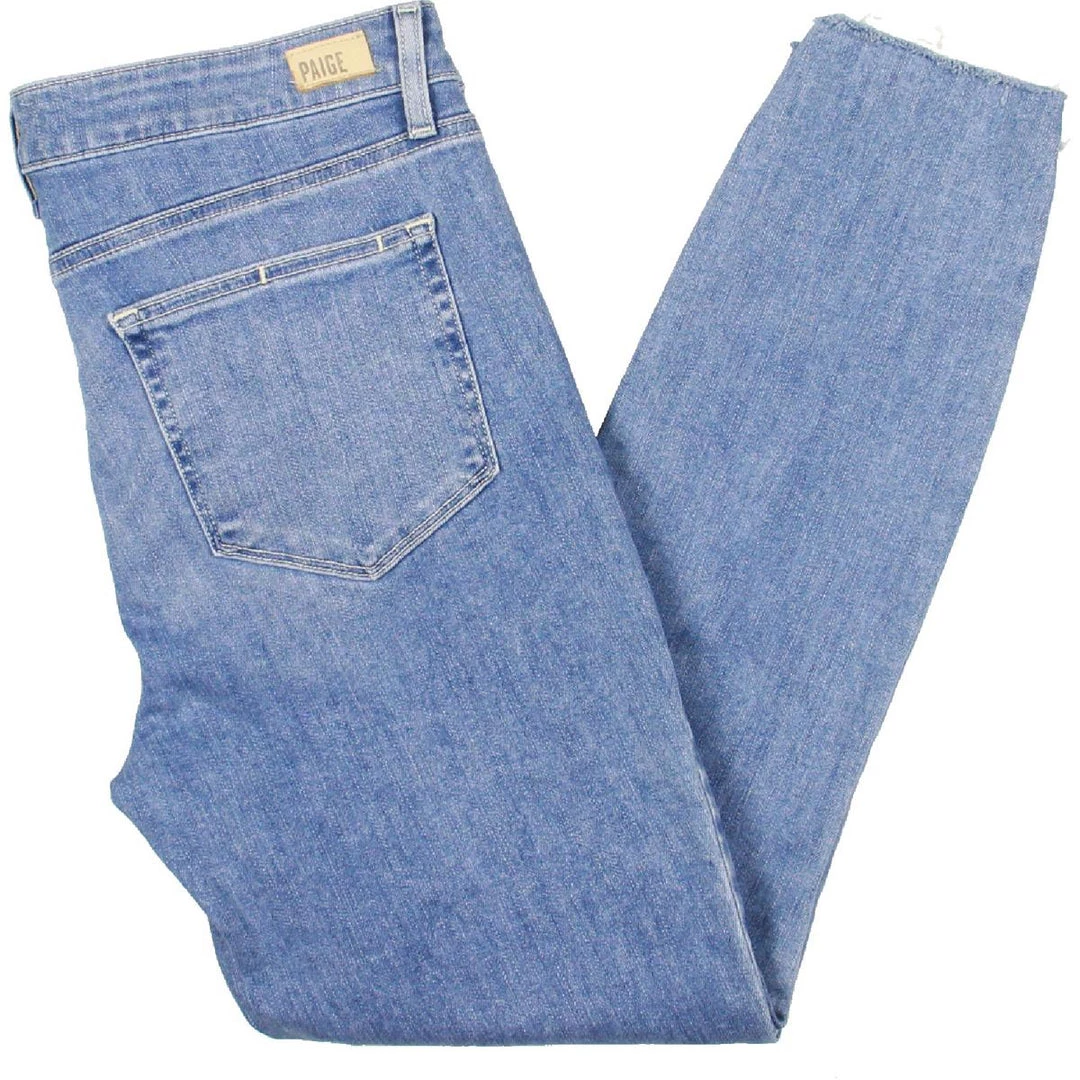 Paige Hoxton Womens Denim Raw Hem Ankle Jeans - Image 2