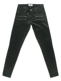 Paige Edgemont Womens Coated Skinny Leg Casual Pants