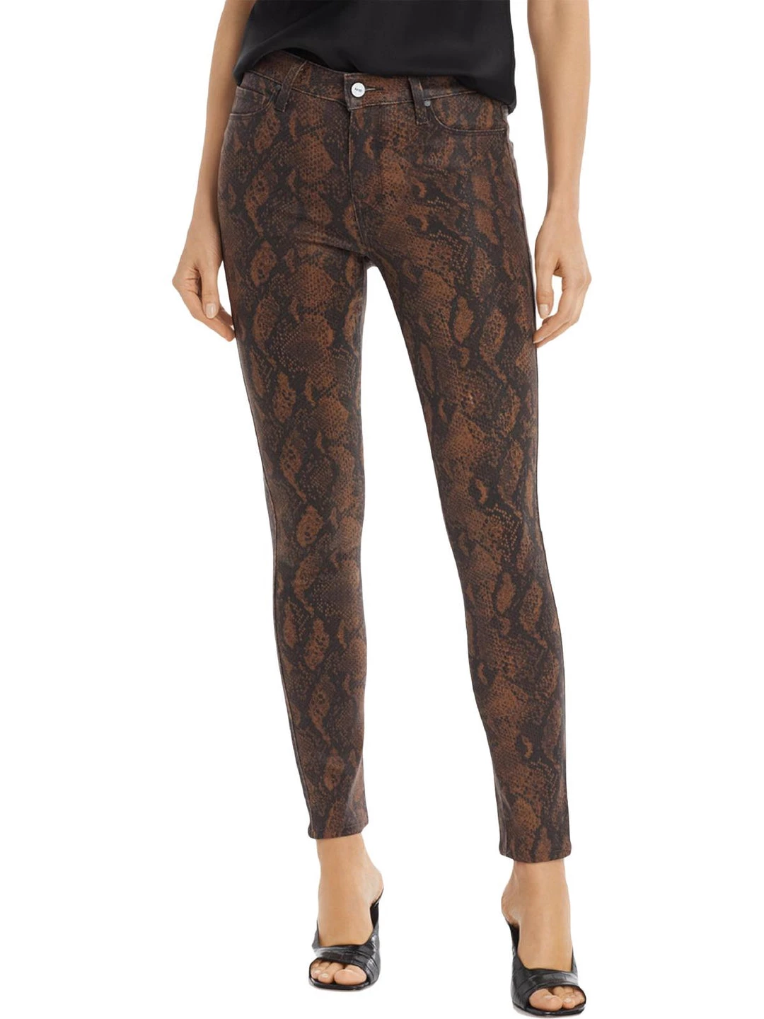 Paige Hoxton Womens Coated Ankle Pants