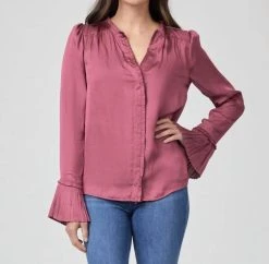 Paige Palma Blouse in Raspberry Mousse for women