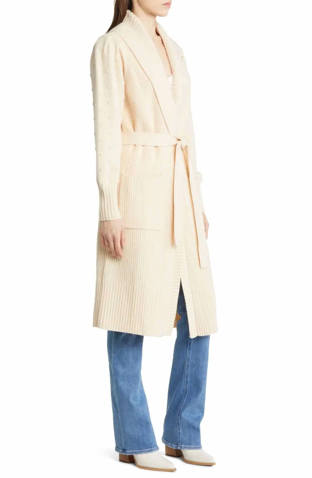 Paige Lordana Sweater Coat in Cream for women - Image 3