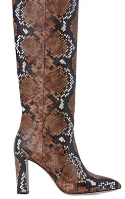Paige Carmen Knee-High Boot in Orange/Multi Snake for women