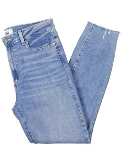 Paige Hoxton Womens Denim Raw Hem Ankle Jeans