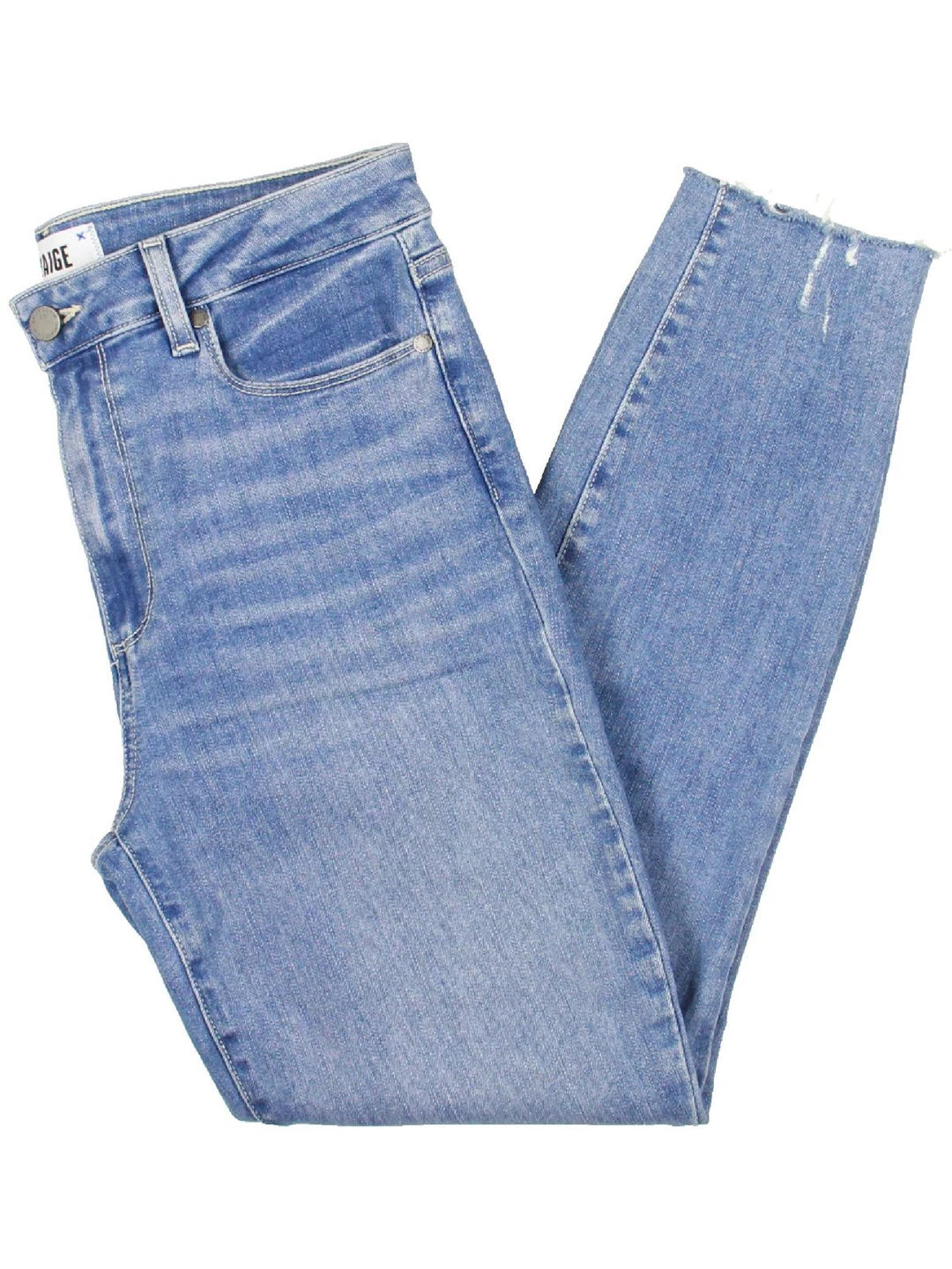 Paige Hoxton Womens Denim Raw Hem Ankle Jeans