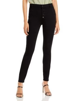 Paige Emmie Womens Ankle Button Fly Skinny Jeans