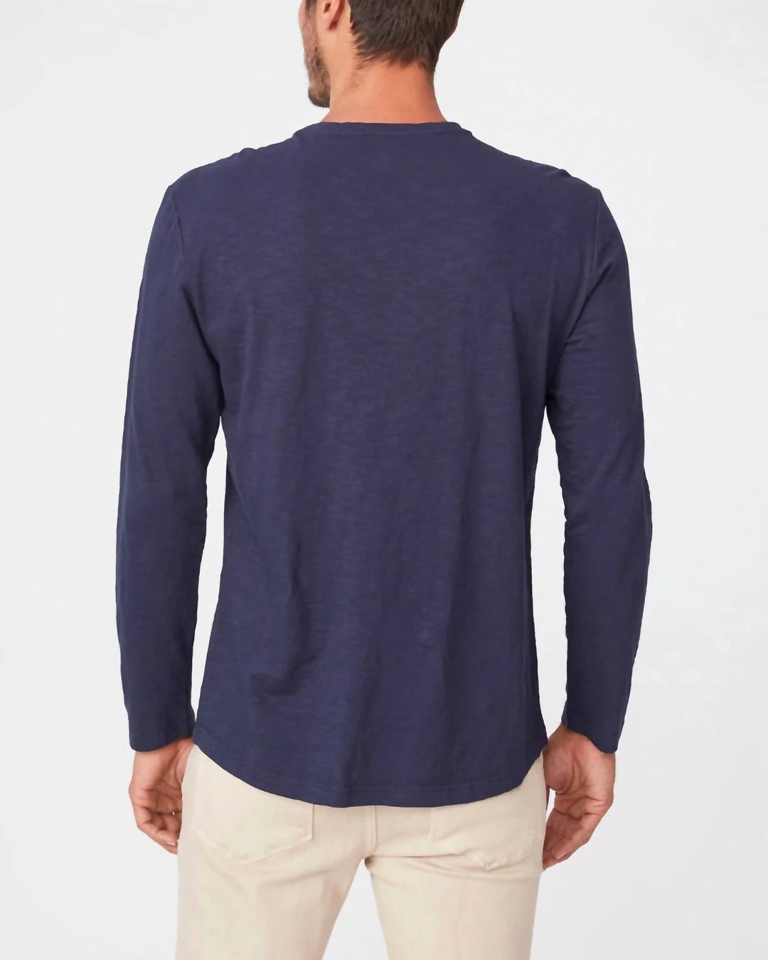 Paige Men'S Bower Long Sleeve Crew in Midnight Obsidian - Image 2