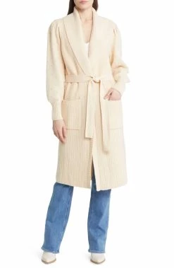 Paige Lordana Sweater Coat in Cream for women