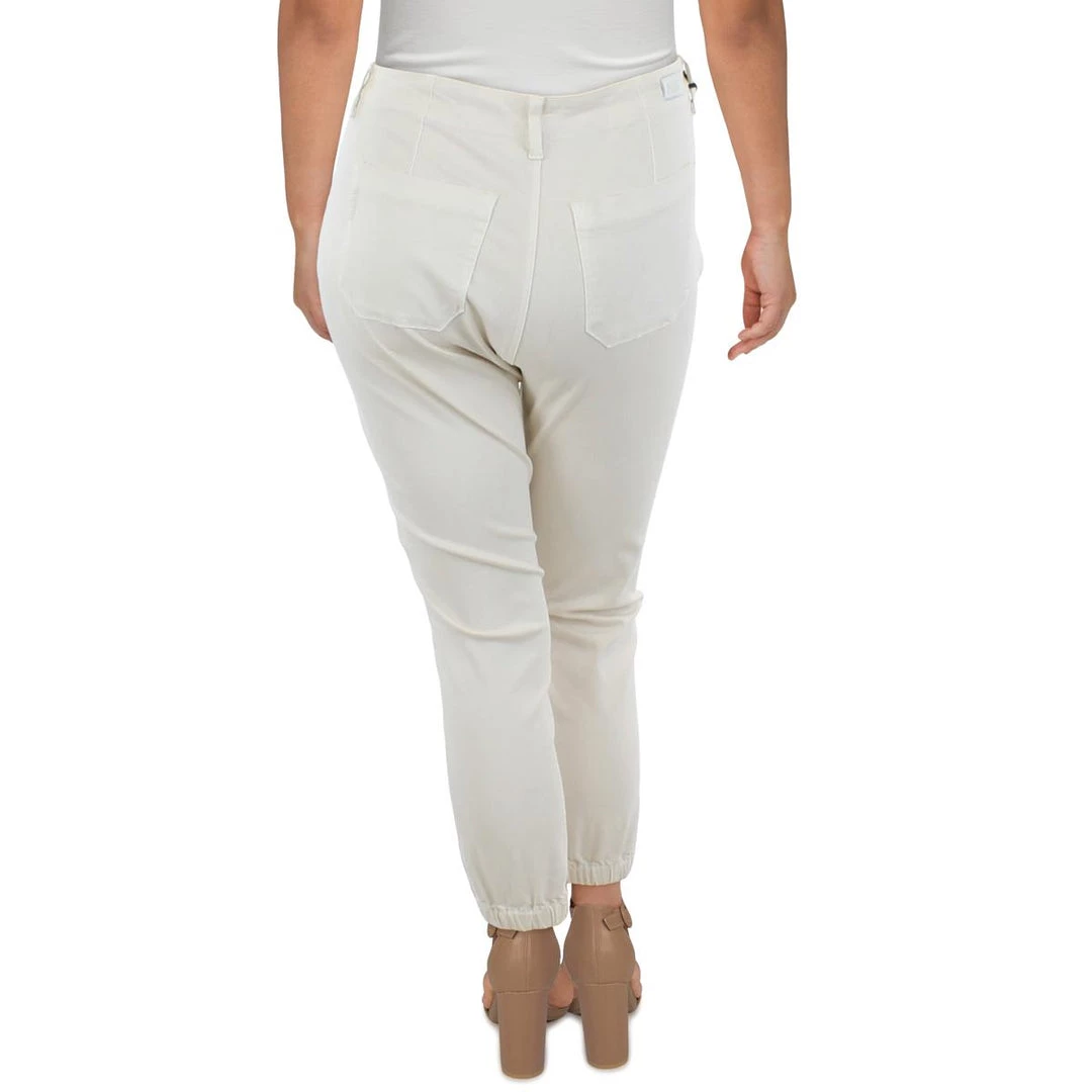 Paige Womens Denim Pleated Skinny Jeans - Image 2