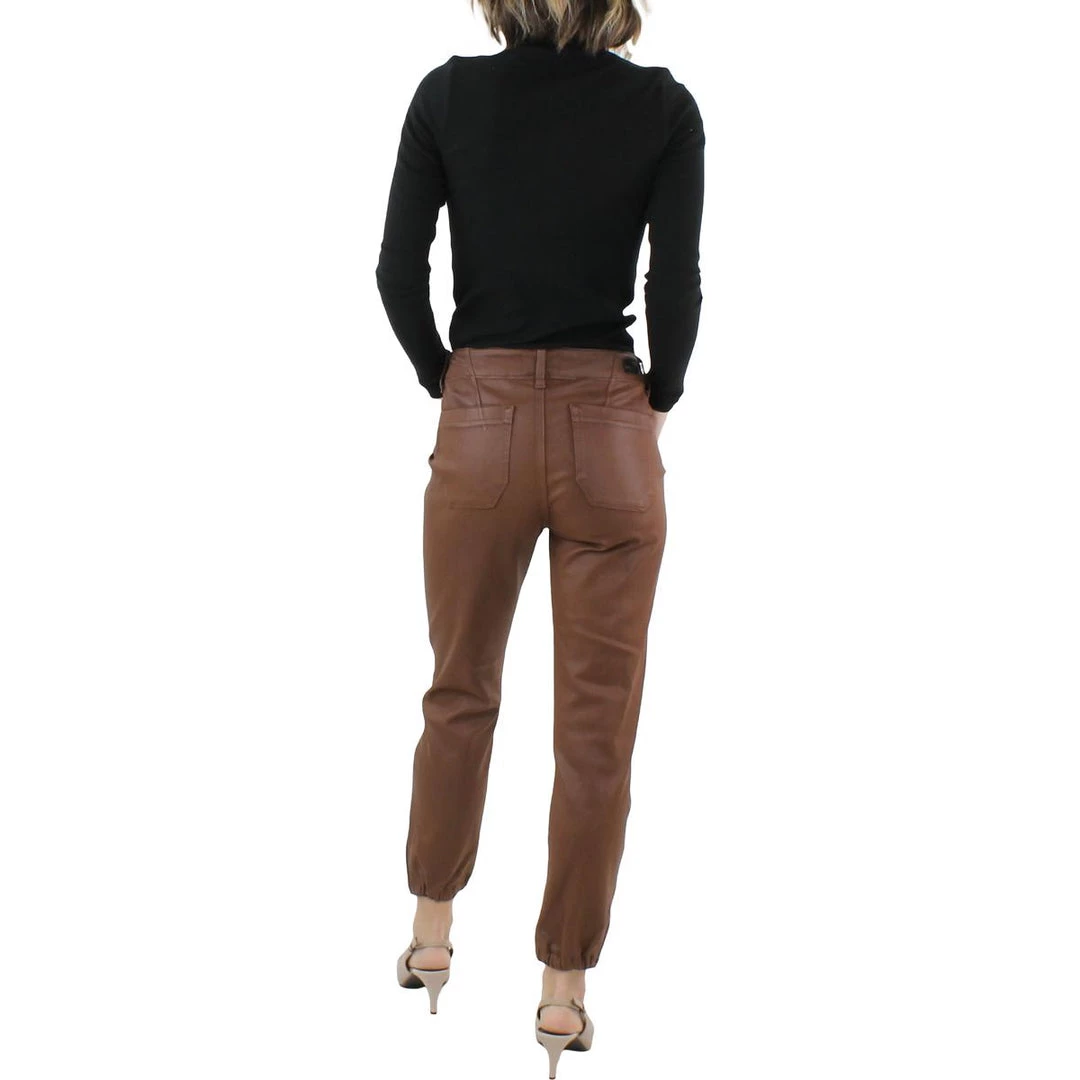 Paige Mayslie Womens Denim Coated Jogger Jeans - Image 4