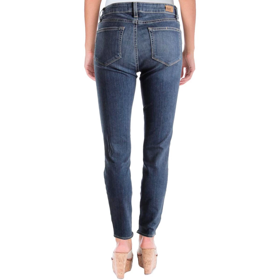 Paige Womens Medium Wash Distressed Jeggings - Image 2