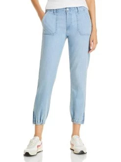 Paige Mayslie Womens Zippers Ankle Jogger Pants